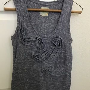 Anthro Little Yellow Button Winding Road Tank